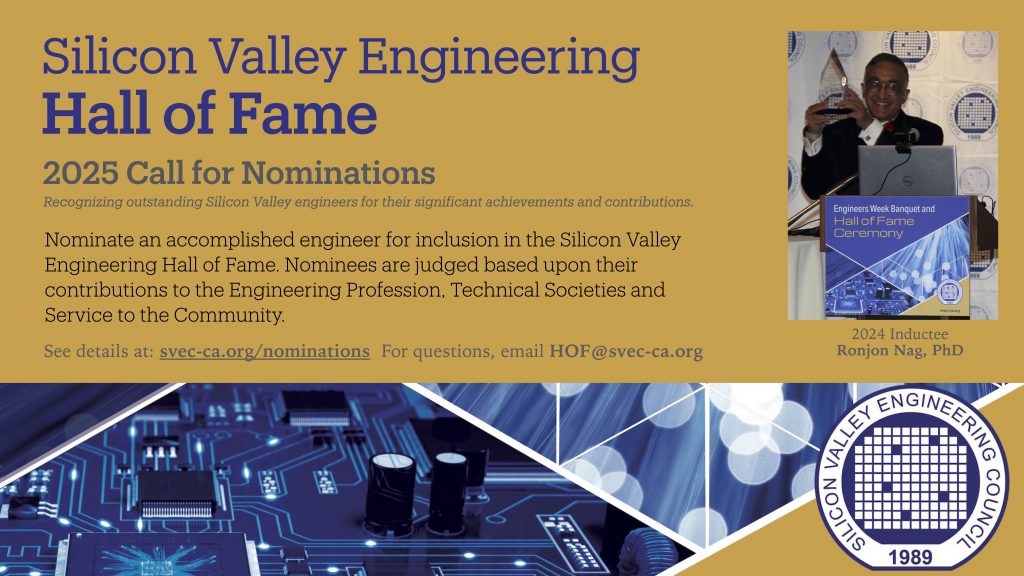 2025 SVEC Hall of Fame Call for Nominations